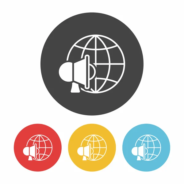Global internet icon vector illustration — Stock Vector
