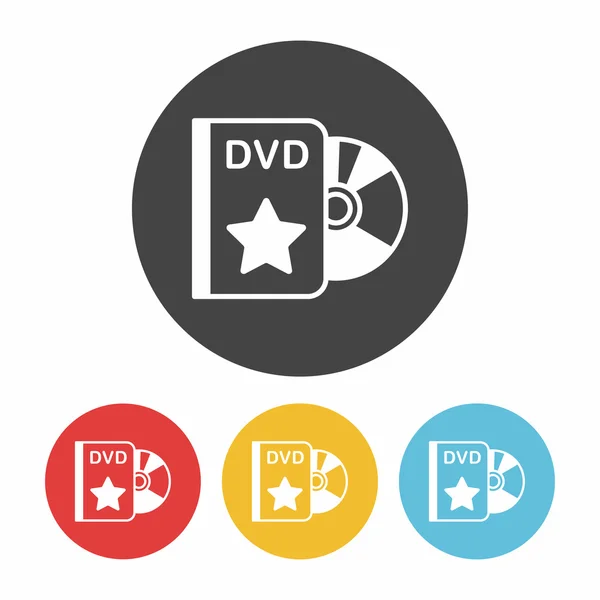 Dvd icon vektor illustration — Stockvektor