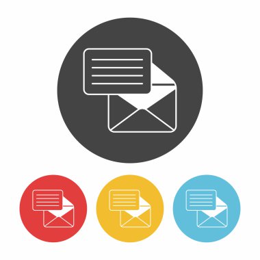 ofis posta simge vektör çizim