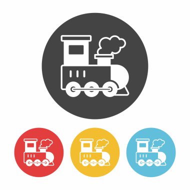 tren simgesi vektör illüstrasyonu