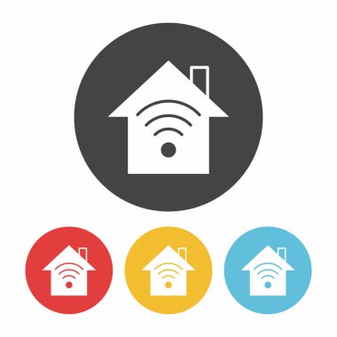 Web ev simgesini vektör çizim
