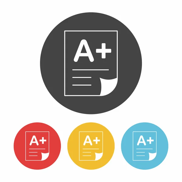 Onderzoek papier pictogram vectorillustratie — Stockvector