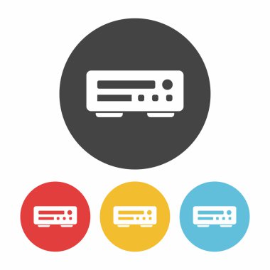 DVD player simge vektör çizim