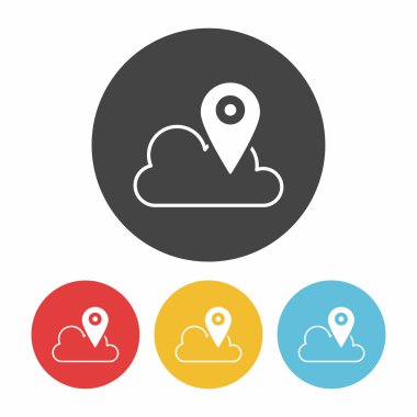 i-bulut simge vektör çizim