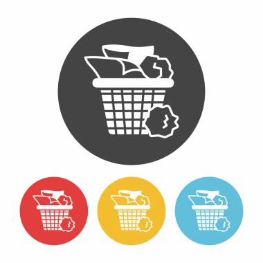 Çöp kutusu vektör illüstrasyonuName