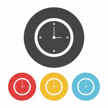 Saat simgesi vektör çizim vektör çizim