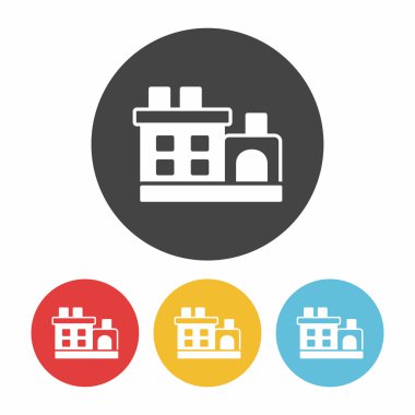 Fabrika simge vektör çizim vektör çizim