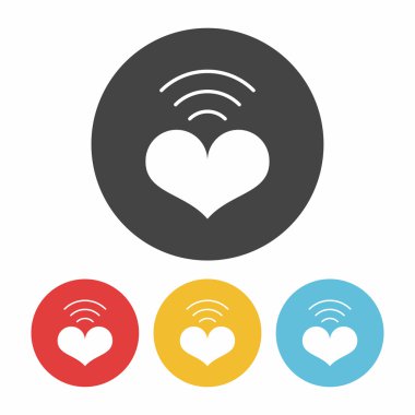 kalp simge vektör çizim vektör çizim seviyorum