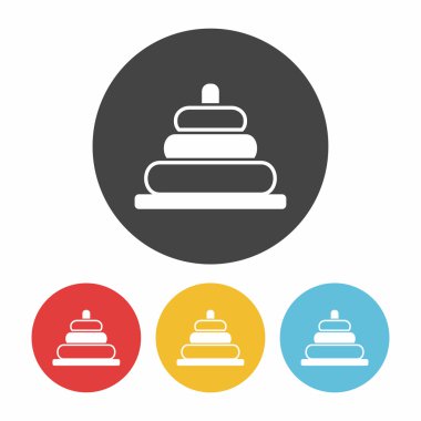 oyuncak eğitim bloğu simge vektör çizim vektör çizim