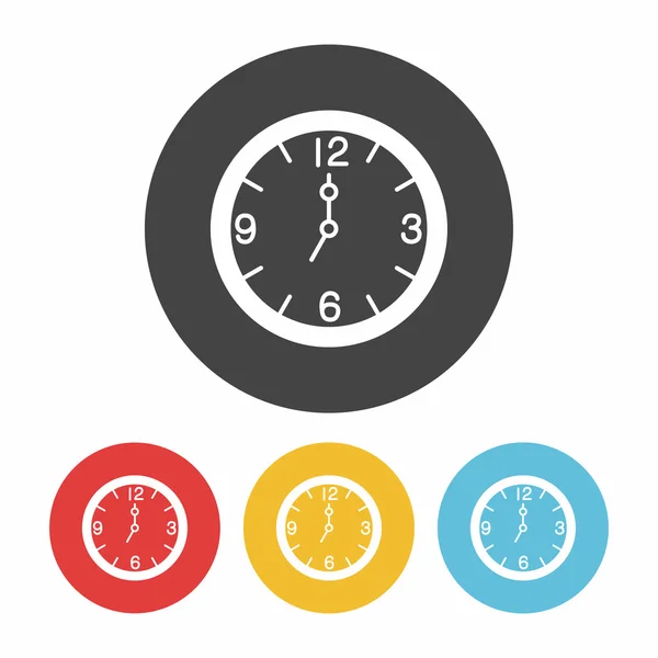 Icono del reloj vector ilustración vector ilustración — Vector de stock