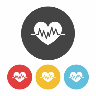 EKG simge vektör çizim vektör çizim