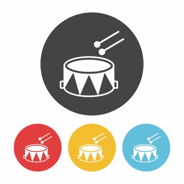 enstrüman davul simge vektör çizim