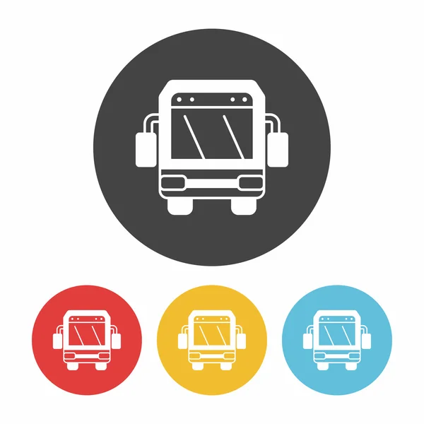 Icono de bus vector ilustración — Vector de stock