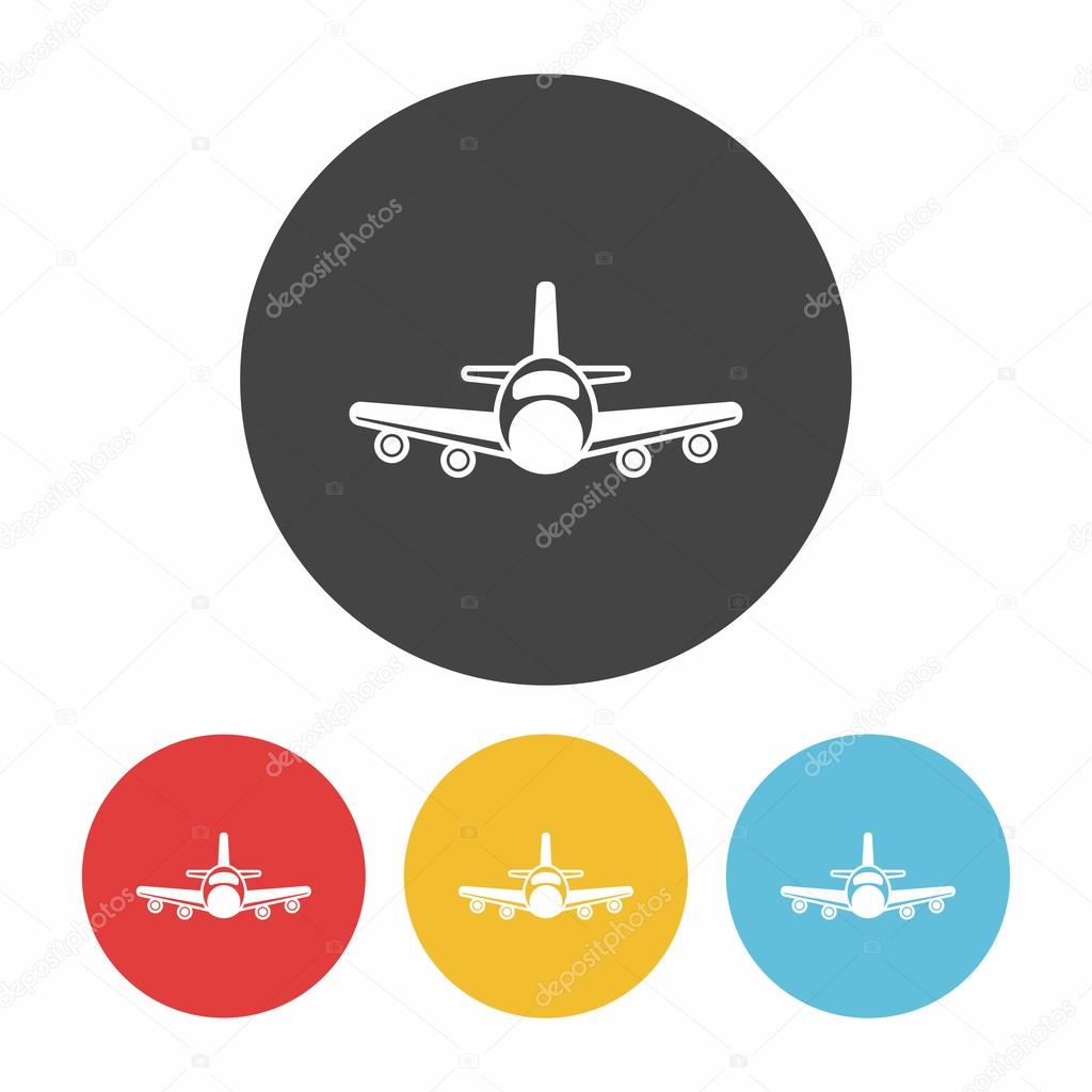 airplane icon vector illustration