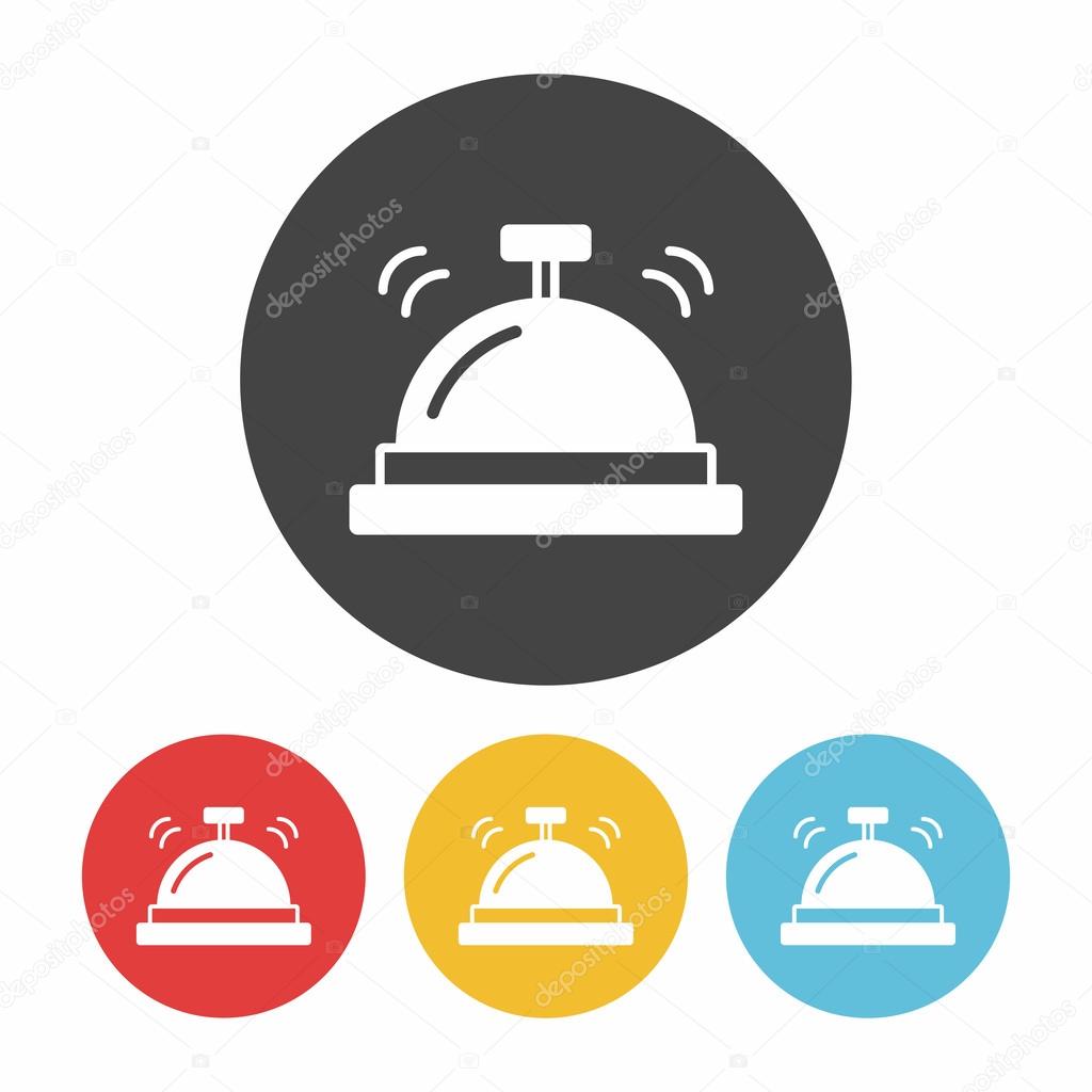 hotel bell icon vector illustration