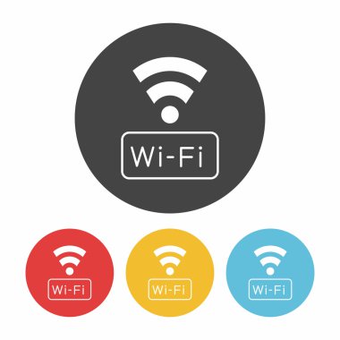 kablosuz ikon vektör illüstrasyonu