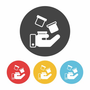 lojistik navlun simge vektör çizim