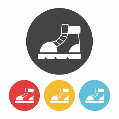 kamp önyükleme simge vektör çizim