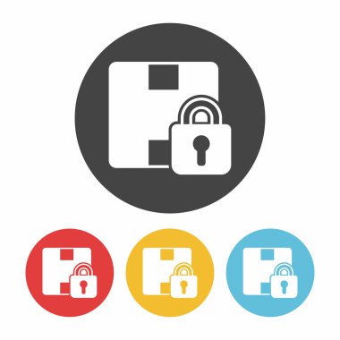 lojistik navlun simge vektör çizim