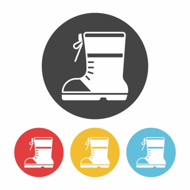 kamp önyükleme simge vektör çizim