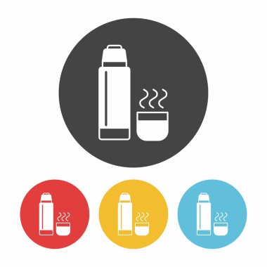 su şişesi simge vektör çizim