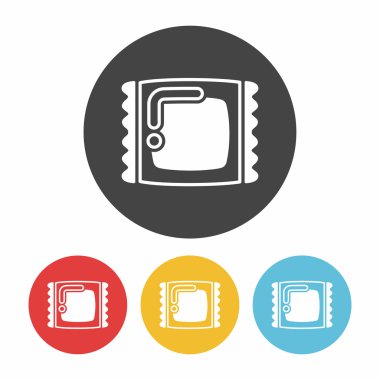 tatlı kurabiye simge vektör çizim