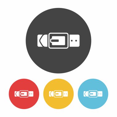 Kayışlı simge vektör illüstrasyonu