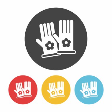 Eldiven simge vektör çizim çalışma