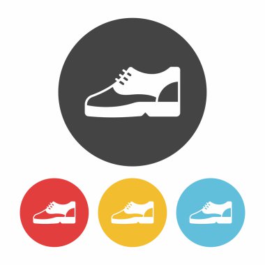 ayakkabı ikonu vektör illüstrasyonu