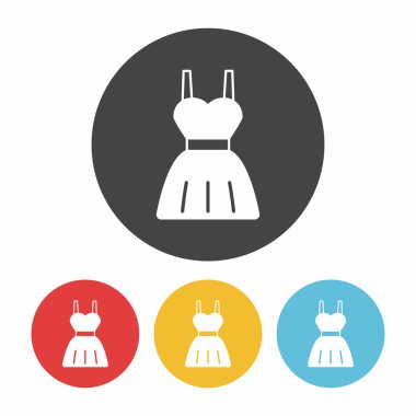 elbise simgesi vektör illüstrasyonu