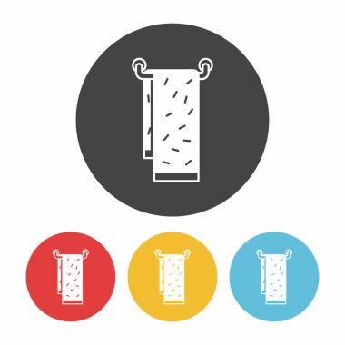 havlu ikonu vektör illüstrasyonu