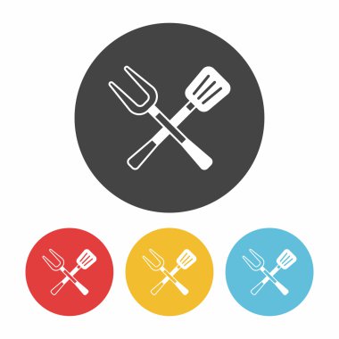 spatula simgesi vektör illüstrasyonu