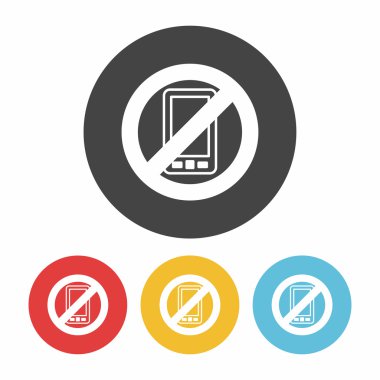 hiçbir telefon simge vektör çizim