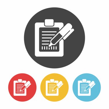 Alış irsaliyesi simge vektör çizim