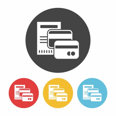 Kredi kartı ikonu vektör illüstrasyonu