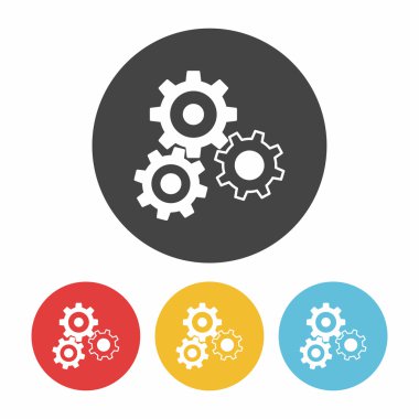 dişli simgesi vektör illüstrasyonu