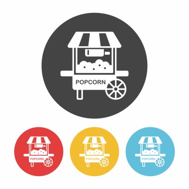 Alışveriş arabası ikon vektör illüstrasyonu