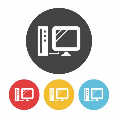 bilgisayar oyun simge vektör çizim