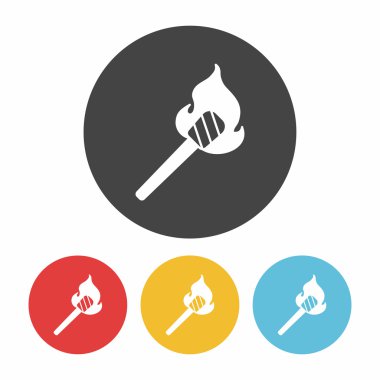 kamp ateşi simge vektör çizim vektör çizim