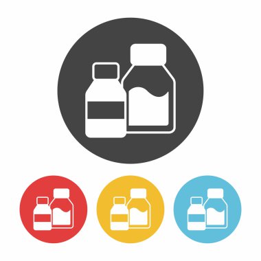 süt ikonu vektör illüstrasyonu