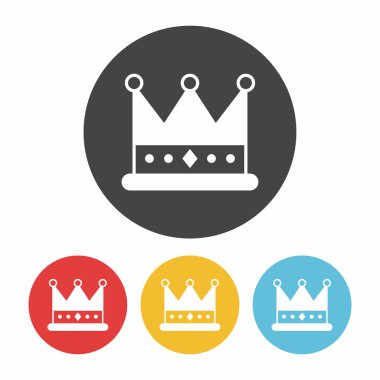 taç simge vektör çizim vektör çizim