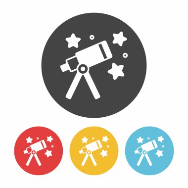 Teleskop simge vektör çizim vektör çizim