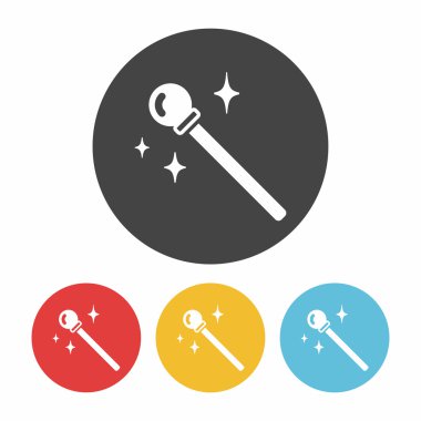 sihirli değnek simge vektör çizim vektör çizim