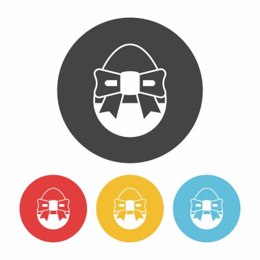 Paskalya yumurtası ikonu vektör çizimi