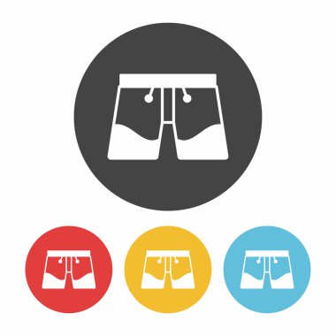 Yüzme takımı simge vektör çizim