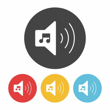 ses simgesi vektör illüstrasyonu