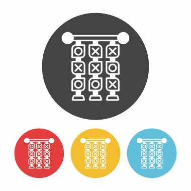 Tic Tac Toe simge vektör çizim