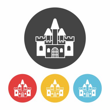 kale ikonu vektör illüstrasyonu