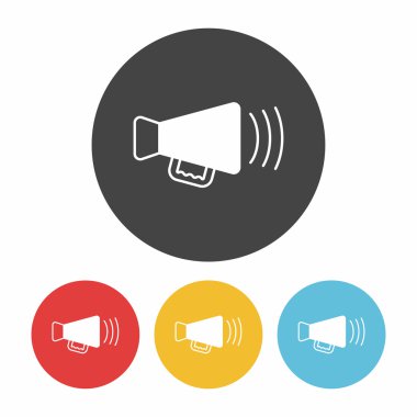 Ses donanımları simge vektör çizim