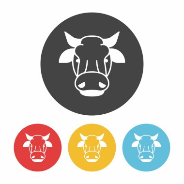 inek simgesi vektör illüstrasyonu